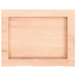 Kezeletlen tömör tölgyfa fali polc 40x30x(2-4) cm 5