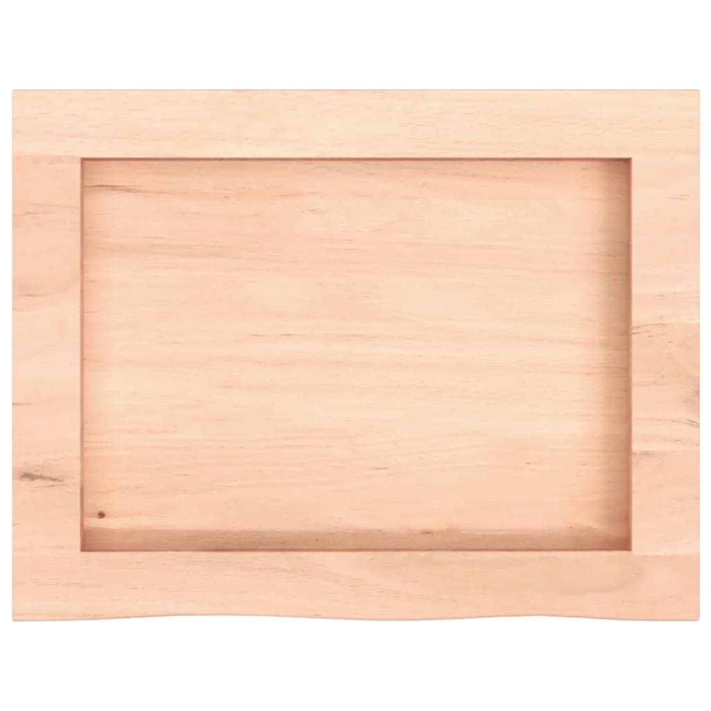 Kezeletlen tömör tölgyfa fali polc 40x30x(2-4) cm 5