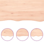Kezeletlen tömör tölgyfa fali polc 40x30x(2-4) cm 8