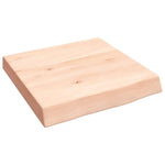 Kezeletlen tömör tölgyfa fali polc 40x40x(2-6) cm 2