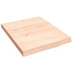 Kezeletlen tömör tölgyfa fali polc 40x50x(2-4) cm 2