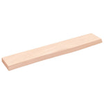Kezeletlen tömör tölgyfa fali polc 60x10x2 cm 2