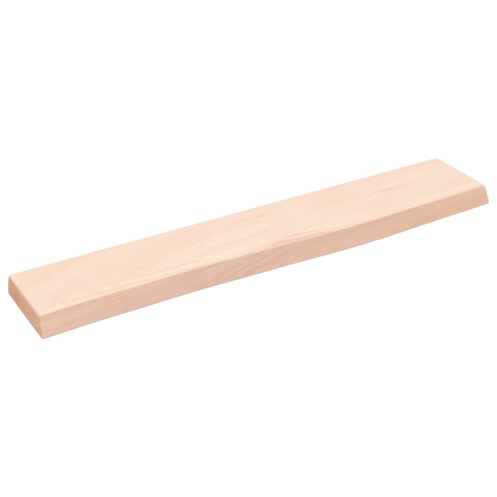 Kezeletlen tömör tölgyfa fali polc 60x10x2 cm 2