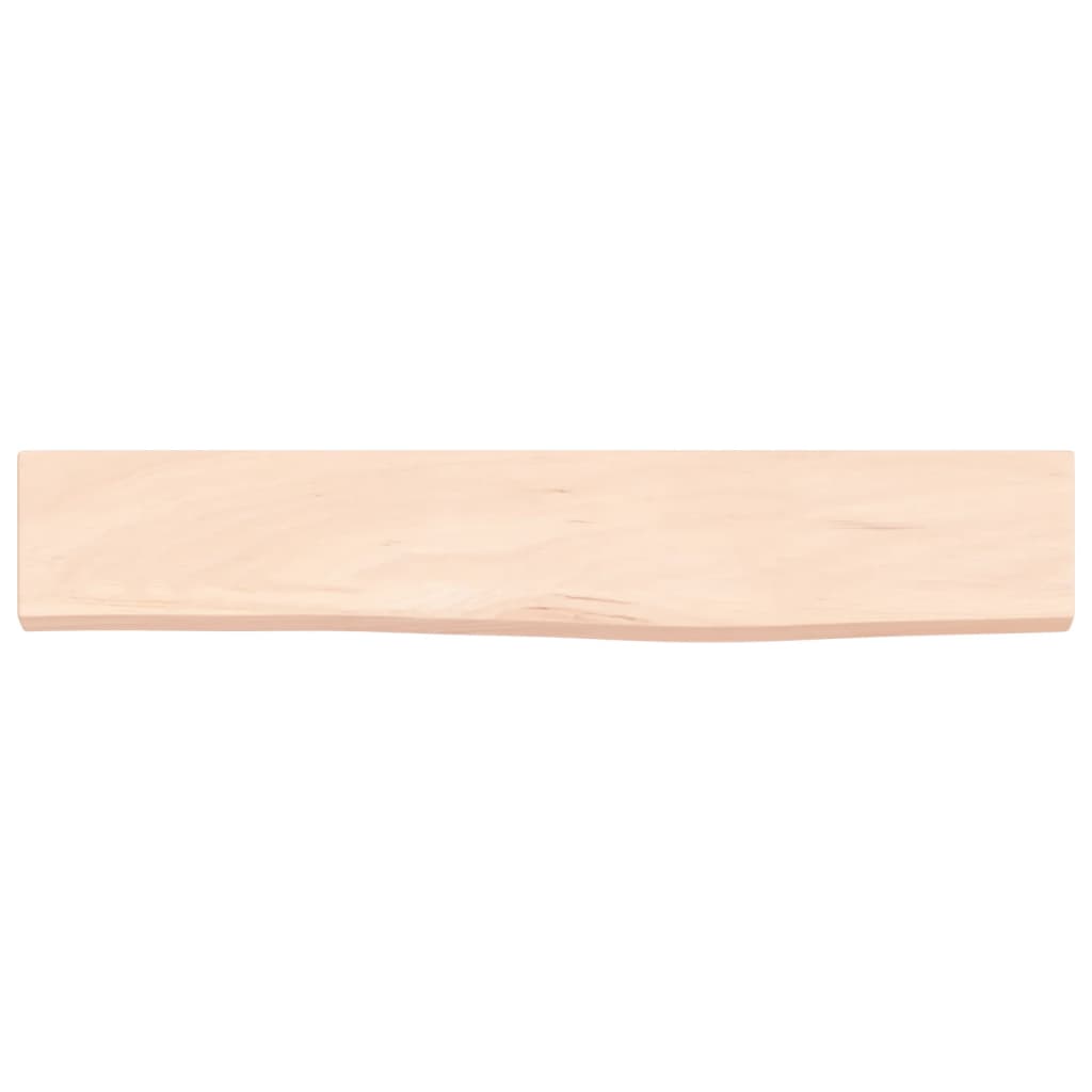 Kezeletlen tömör tölgyfa fali polc 60x10x2 cm 4