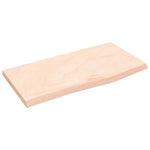 Kezeletlen tömör tölgyfa fali polc 60x30x2 cm 2