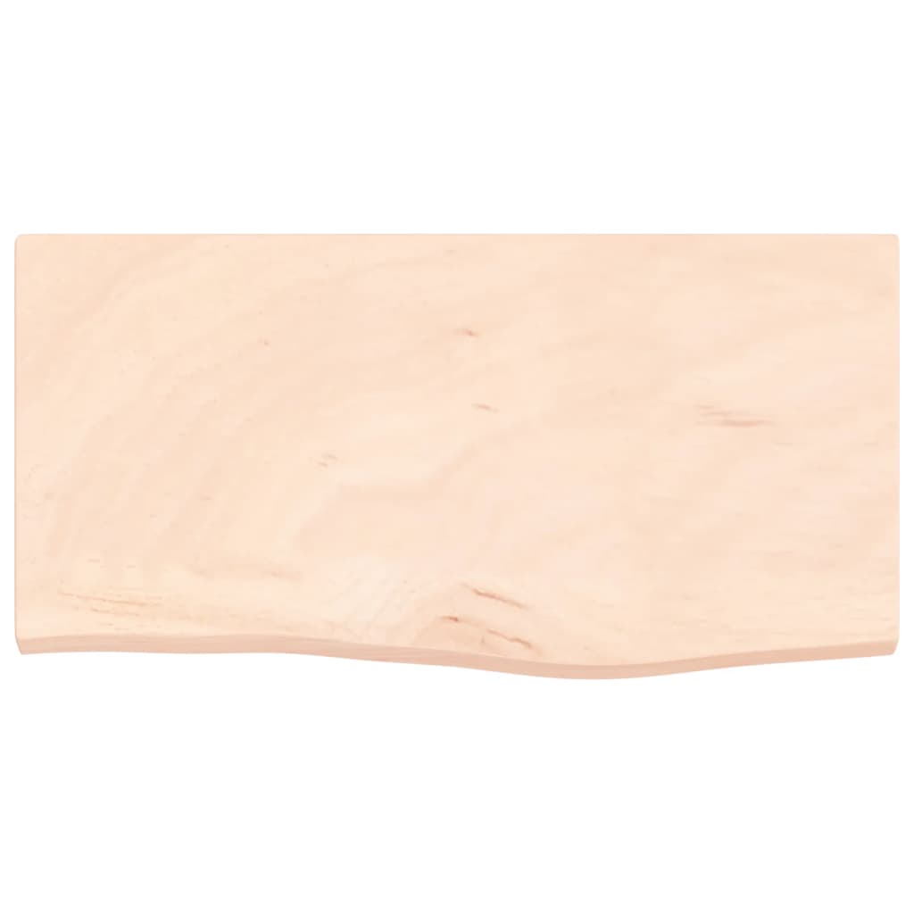 Kezeletlen tömör tölgyfa fali polc 60x30x2 cm 4