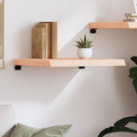 Kezeletlen tömör tölgyfa fali polc 60x50x(2-6) cm 3