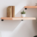 Kezeletlen tömör tölgyfa fali polc 60x50x(2-6) cm