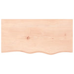 Kezeletlen tömör tölgyfa fali polc 80x40x(2-6) cm 4