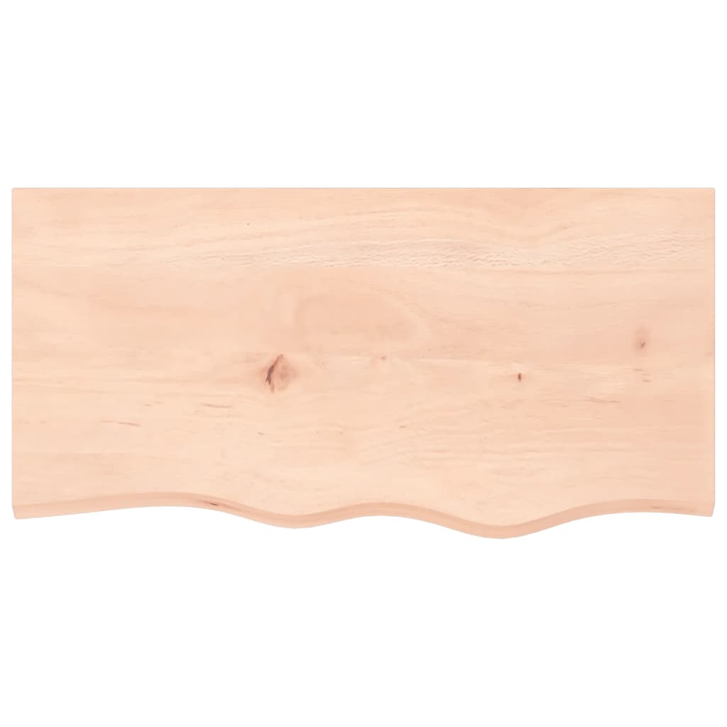 Kezeletlen tömör tölgyfa fali polc 80x40x(2-6) cm 4