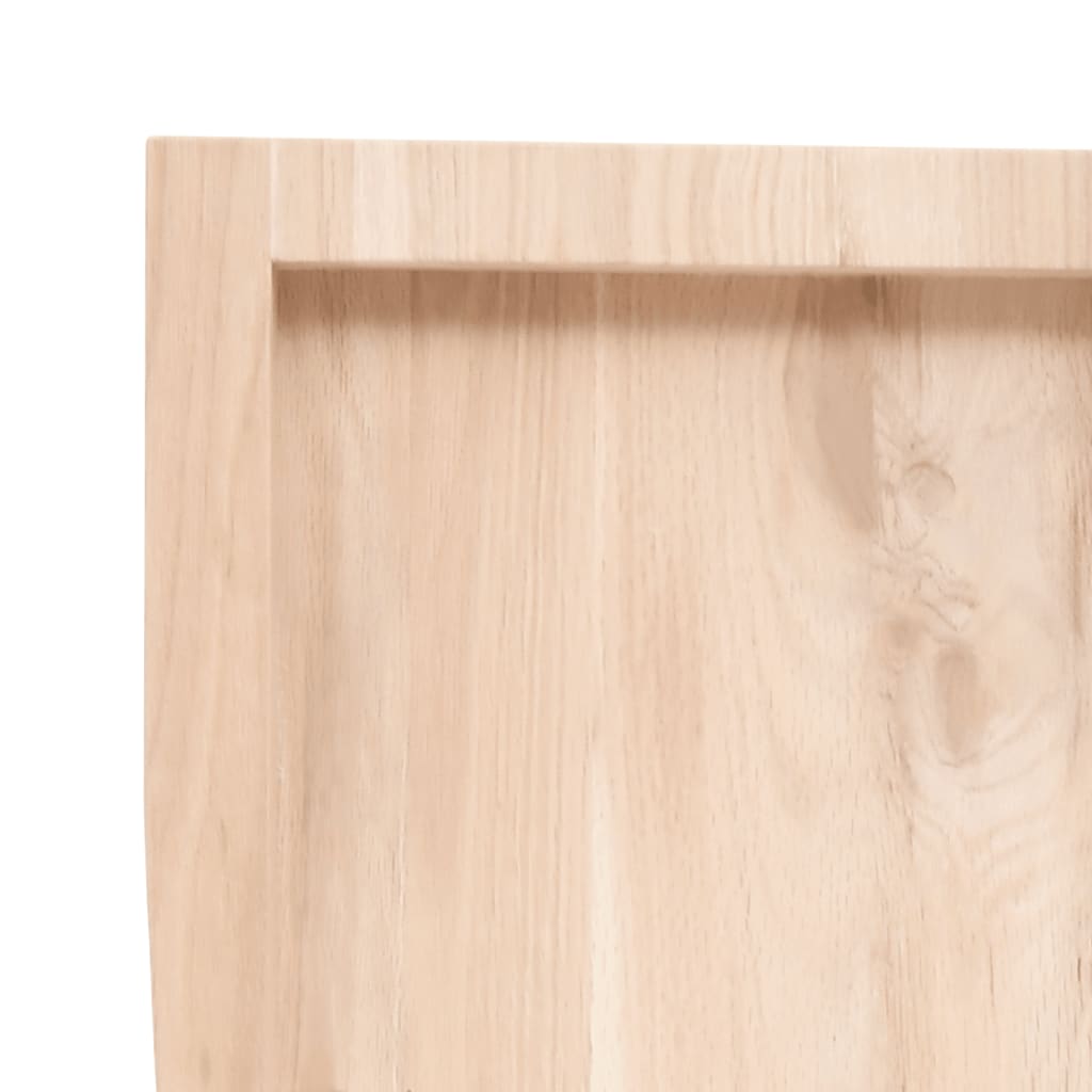 Kezeletlen tömör tölgyfa fali polc 80x40x(2-6) cm 7