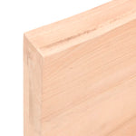 Kezeletlen tömör tölgyfa fali polc 80x40x(2-6) cm 8