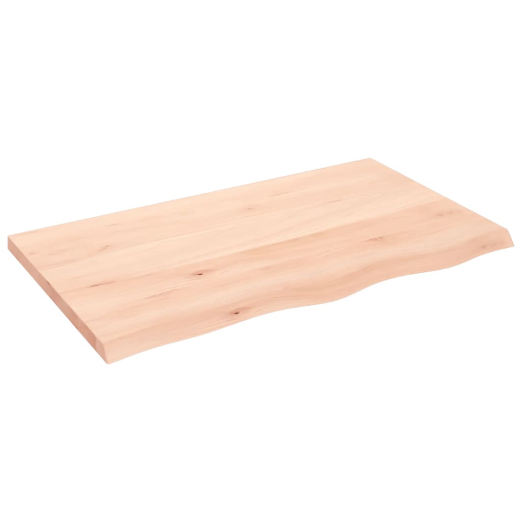 Kezeletlen tömör tölgyfa fali polc 100x60x(2-4) cm 2