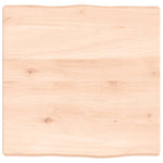 Asztallap 40x40x(2-4) cm kezeletlen tömör fa élőszegélyes 2