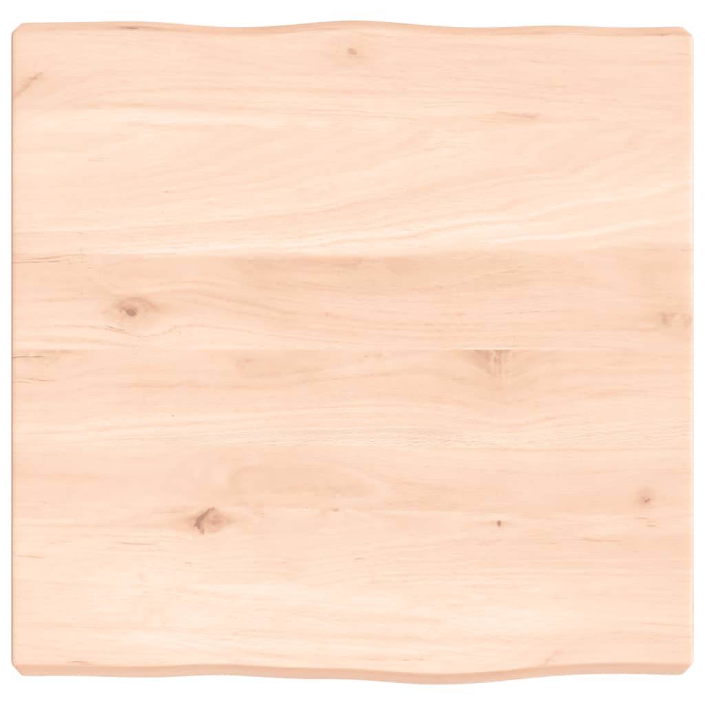 Asztallap 40x40x(2-4) cm kezeletlen tömör fa élőszegélyes 2