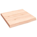 Asztallap 40x40x(2-4) cm kezeletlen tömör fa élőszegélyes 3