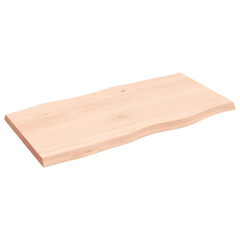Asztallap 100x50x(2-4) cm kezeletlen tömör fa élőszegélyes 4