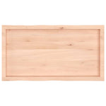Asztallap 100x50x(2-4) cm kezeletlen tömör fa élőszegélyes 5