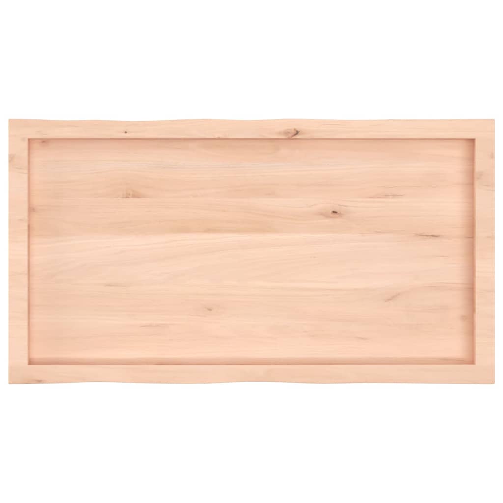 Asztallap 100x50x(2-4) cm kezeletlen tömör fa élőszegélyes 5