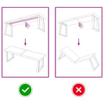Kezeletlen tömör fa asztallap 120x40x(2-4) cm 5