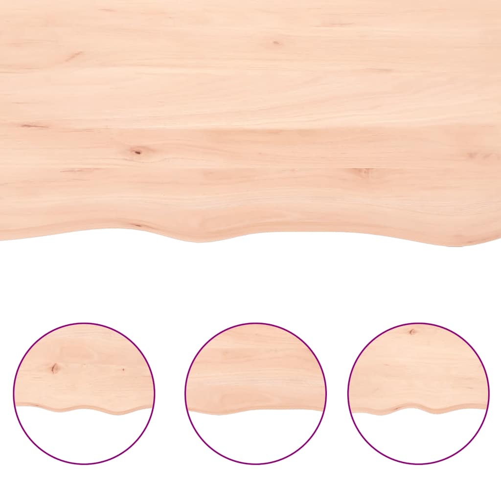 Kezeletlen tömör fa asztallap 120x40x(2-4) cm 6