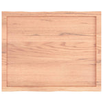 Világosbarna asztallap 80x60x(2-4) cm kezelt tömör élőszegélyes 5