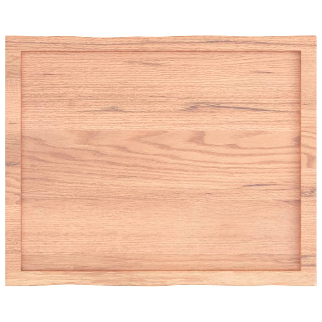 Világosbarna asztallap 80x60x(2-4) cm kezelt tömör élőszegélyes 5