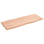 Világosbarna asztallap 100x40x2 cm kezelt tömör tölgyfa 4