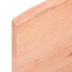 Világosbarna asztallap 100x40x2 cm kezelt tömör tölgyfa 6