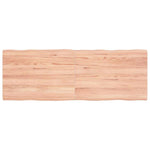 Világosbarna kezelt tömör asztallap 140x50x(2-4) cm
