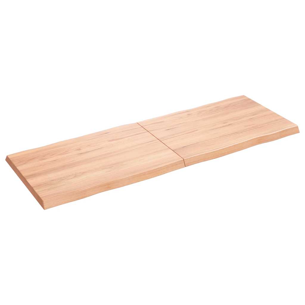 Világosbarna kezelt tömör asztallap 140x50x(2-4) cm 2
