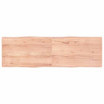 Világosbarna kezelt tömör asztallap 160x50x(2-4) cm