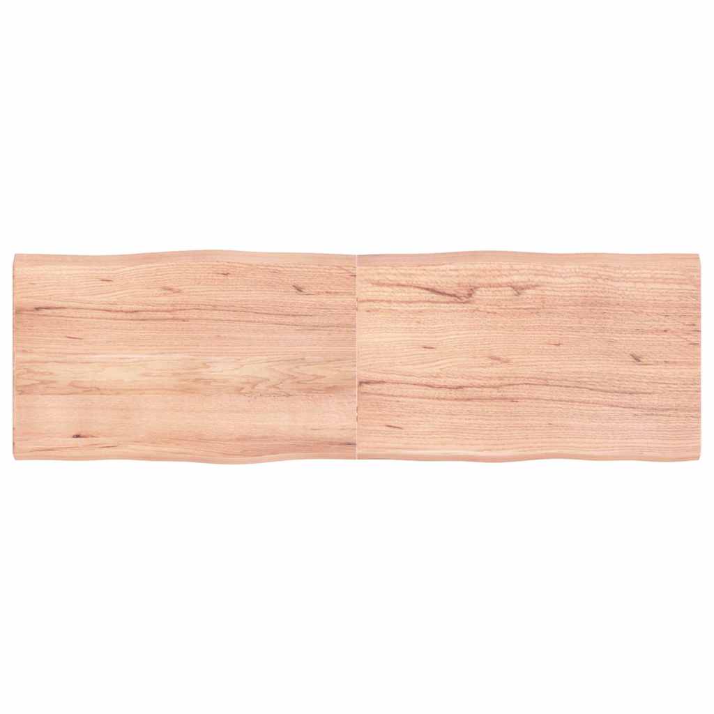 Világosbarna kezelt tömör asztallap 160x50x(2-4) cm