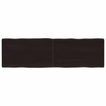 Sötétbarna kezelt tömör asztallap 140x40x(2-4) cm