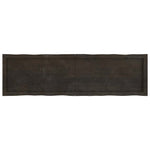Sötétbarna kezelt tömör asztallap 140x40x(2-4) cm 3