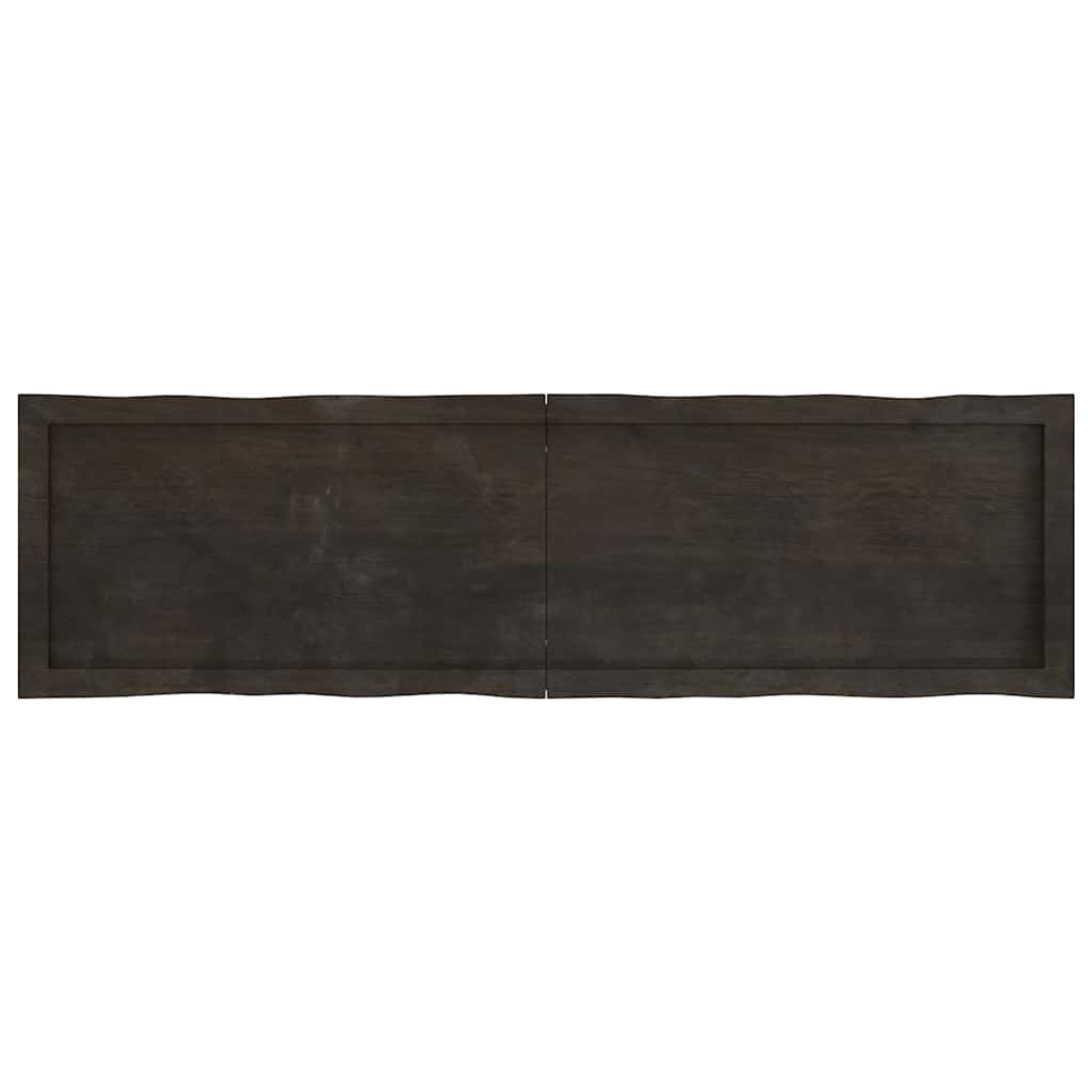 Sötétbarna kezelt tömör asztallap 140x40x(2-4) cm 3