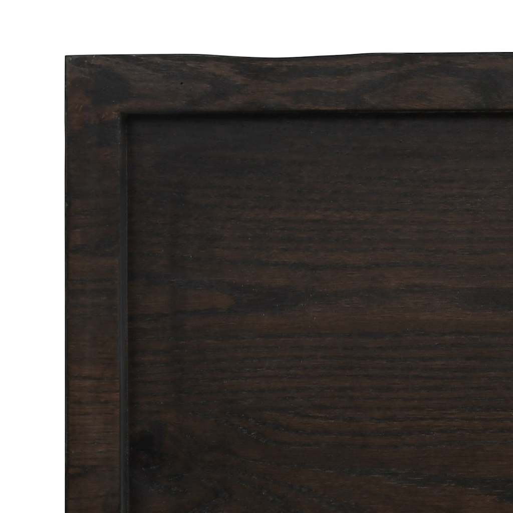 Sötétbarna kezelt tömör asztallap 140x40x(2-4) cm 7