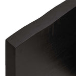 Sötétbarna kezelt tömör asztallap 140x40x(2-4) cm 8