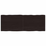 Sötétbarna kezelt tömör asztallap 160x60x(2-4) cm