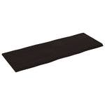 Sötétbarna kezelt tömör asztallap 160x60x(2-4) cm 2