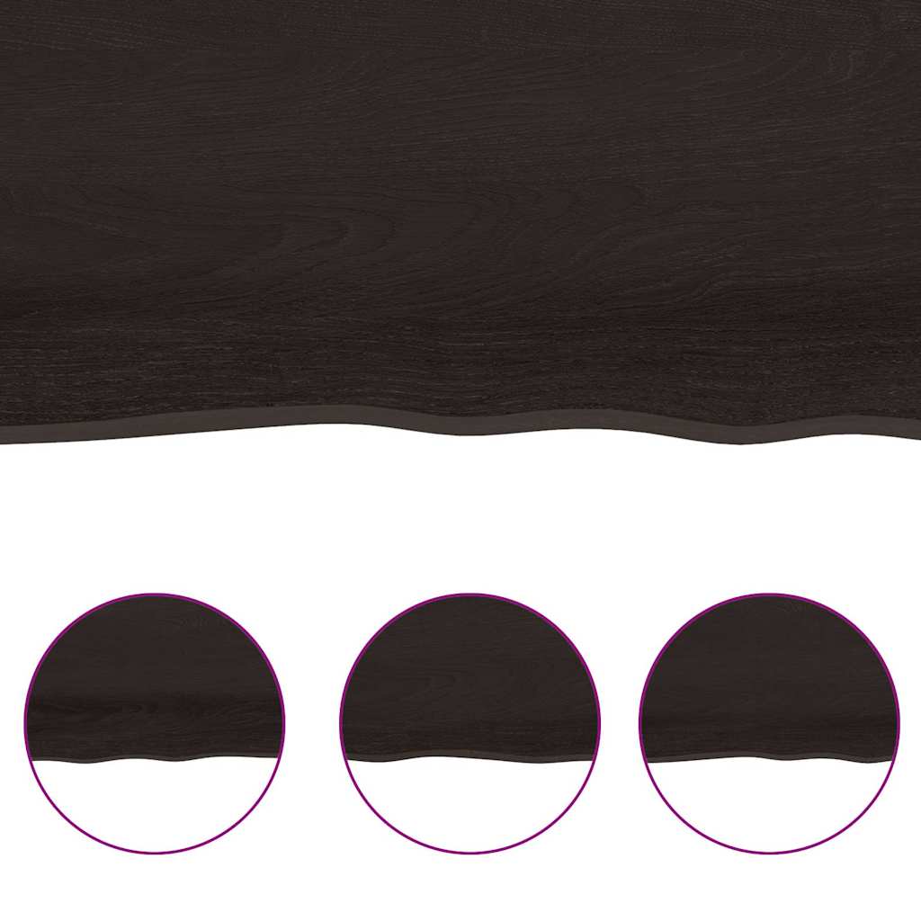 Sötétbarna kezelt tömör asztallap 160x60x(2-4) cm 6