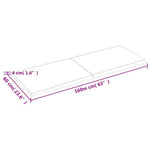 Sötétbarna kezelt tömör asztallap 160x60x(2-4) cm 9