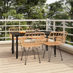 5 részes polyrattan kerti étkezőgarnitúra