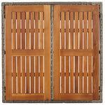 3 részes szürke polyrattan kerti étkezőgarnitúra párnával 9