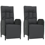 9 részes fekete polyrattan kerti étkezőgarnitúra párnákkal 5