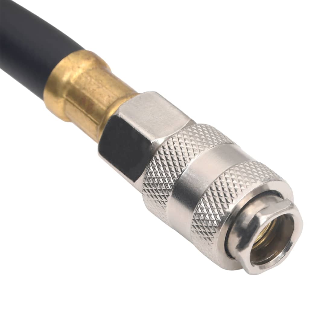 Fekete gumi és PVC hibrid légtömlő 0,6" 5 m 5