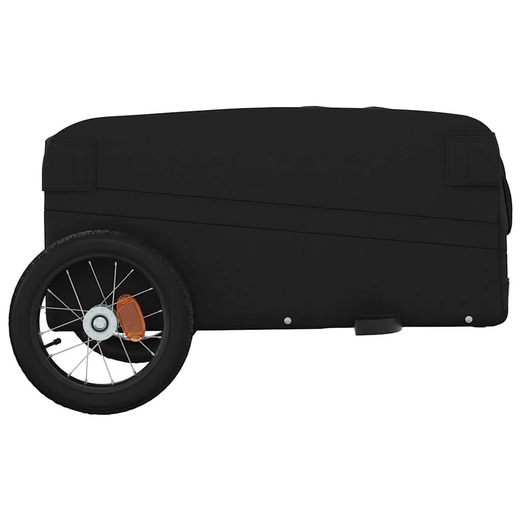 Fekete vas kerékpár-utánfutó 30 kg 7