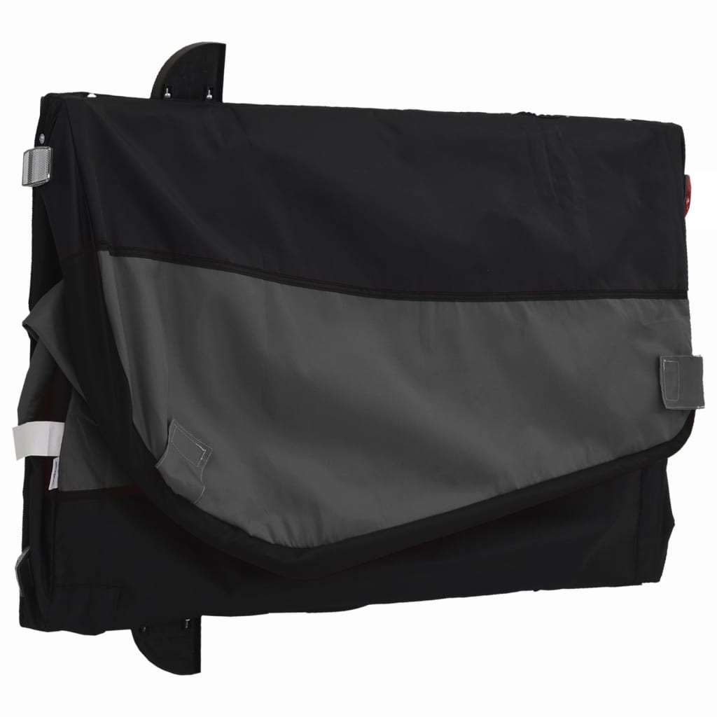 Fekete vas kerékpár-utánfutó 30 kg 9