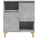 2 db betonszürke szerelt fa tálalószekrény 60 x 35 x 70 cm 6