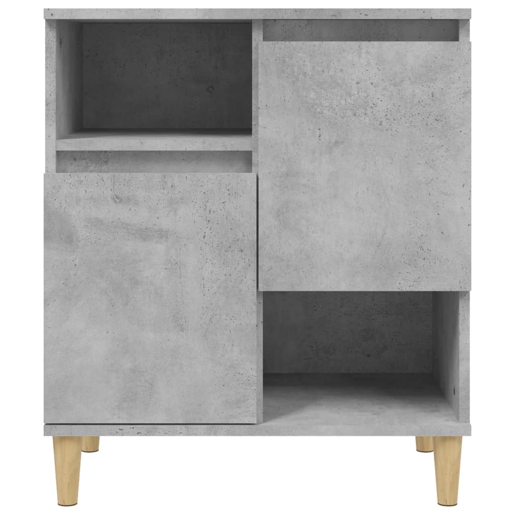2 db betonszürke szerelt fa tálalószekrény 60 x 35 x 70 cm 6